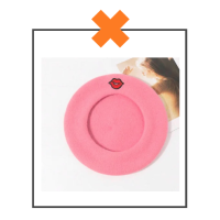 Kinder baret roze lips